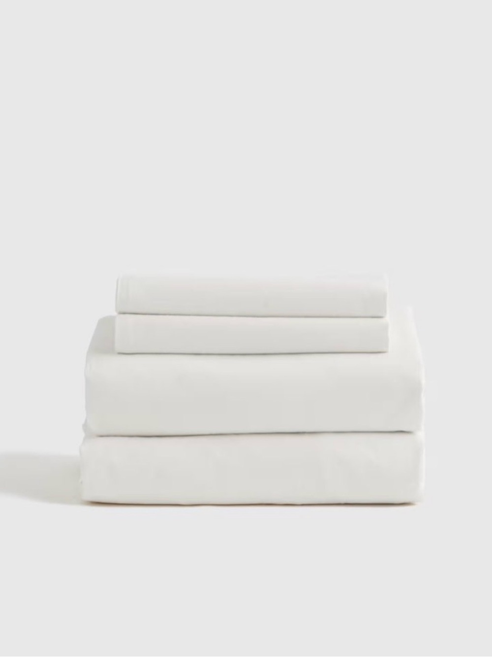 Quince Organic Brushed Cotton Sheet Set in White Queen